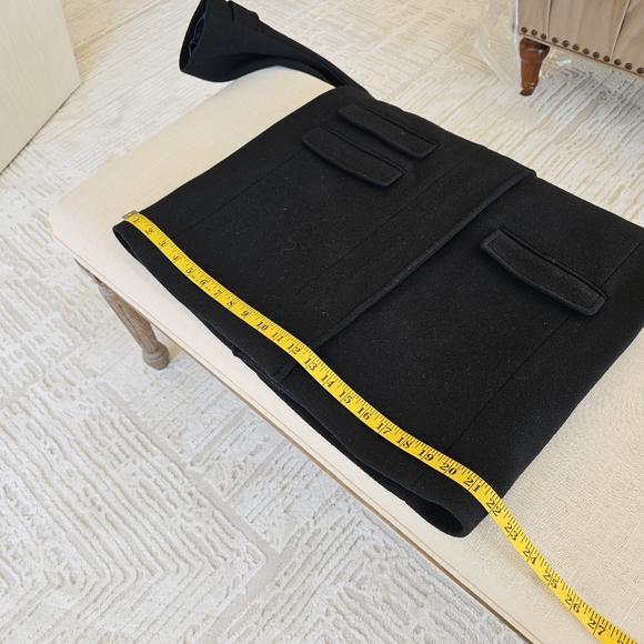 New! J. Crew Sz 4 Toscana Black Coat Italian Stadium-cloth Wool blend Womens NWT - Picture 16 of 16